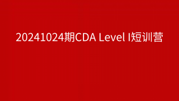 20241024期CDA Level I短训营