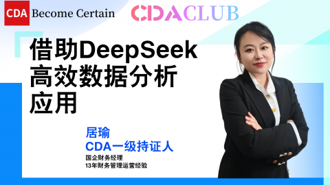 借助DeepSeek高效数据分析应用【CDA俱乐部会员分享】